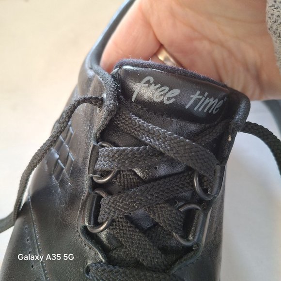 SAS Womens Black Leather Comfort Shoes US Size 9 1/2 5G Orthopedic Support - Picture 8 of 9